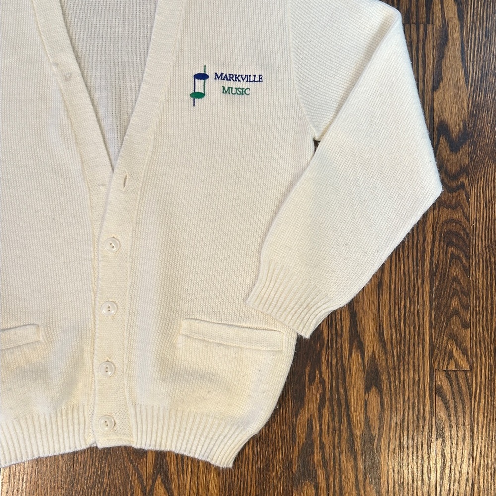 Vintage 80s Preppy Knit Cardigan Sweater - Picture 4 of 12